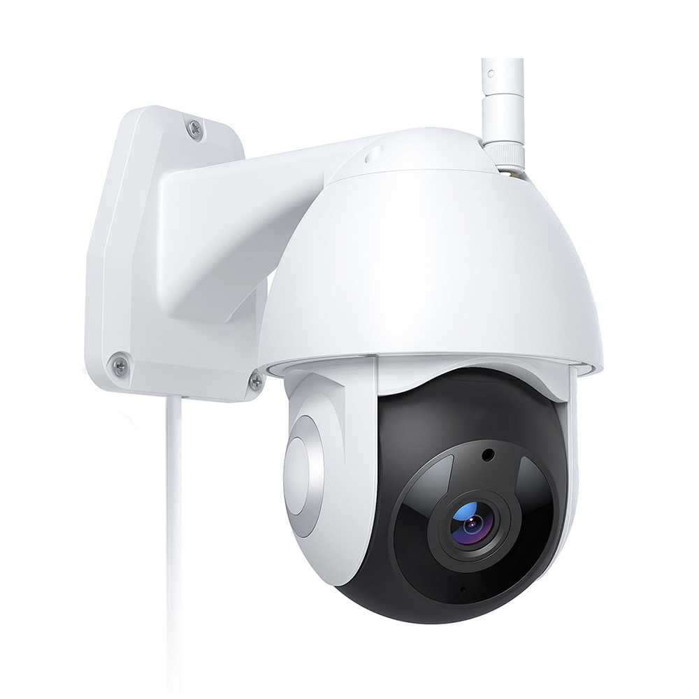Other - camara vigilancia 360 View WiFi  para el hogar Sistema al aire libre 1080P con IP66 resistente a la intemperie Detección de movimiento Visión nocturna,2 vías de audio Nube Alexa Cámara funciona con Google Home (Soporta 2.4Ghz Wifi solamente)
