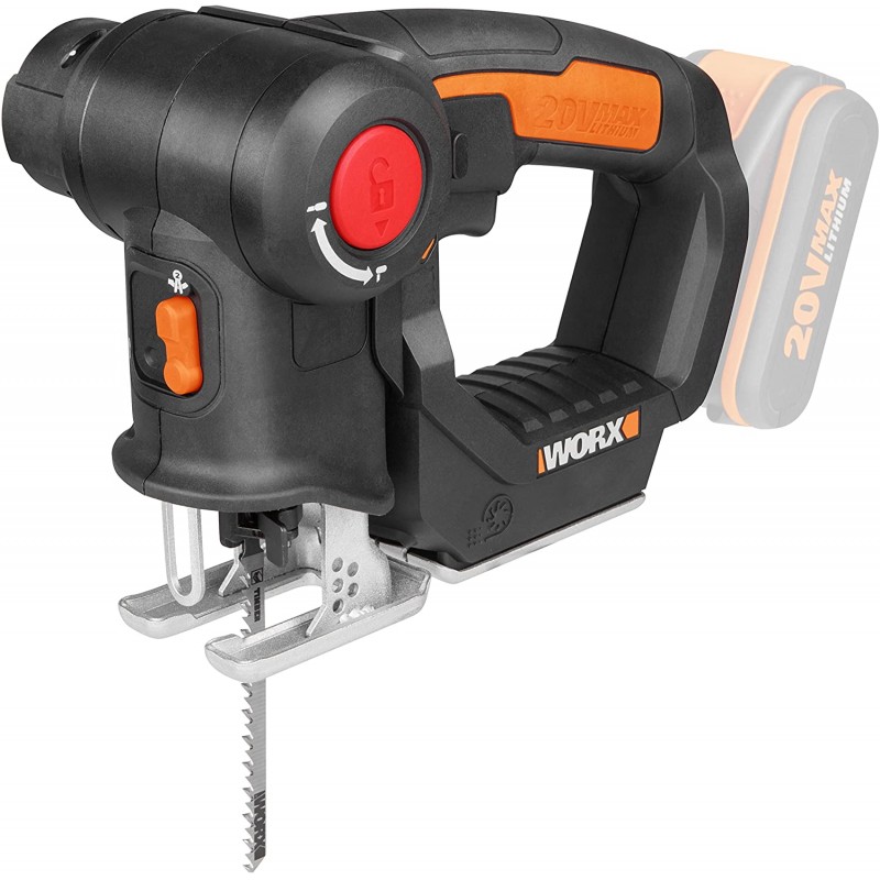 WX550.9 Worx – Sierra 2 en 1, Sable y Calar Pendular 20V – Sin Batería