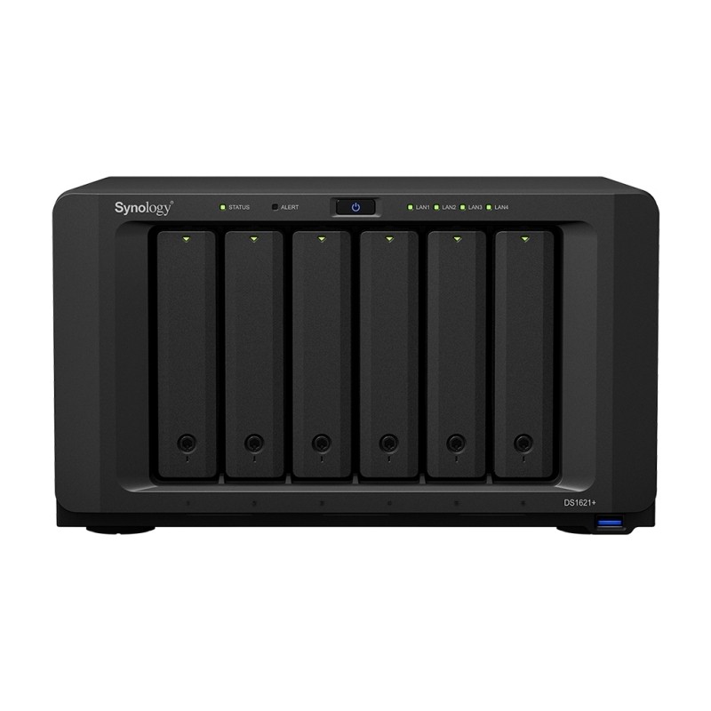 Synology DS1621+ NAS 6Bay Disk Station - Servidor de Almacenamiento en Red con CPU AMD Ryzen