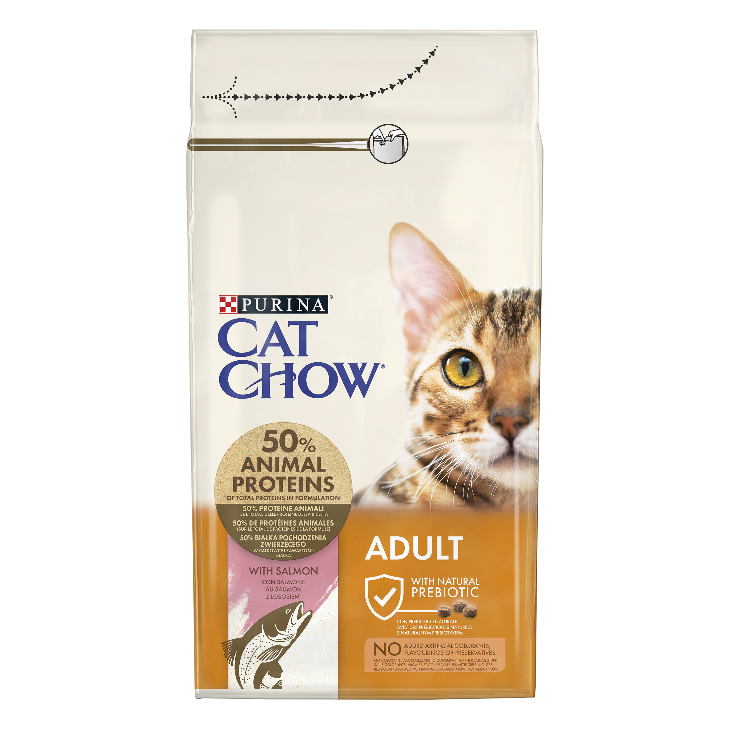 Cat Chow Adult Salmón Pienso para Gatos  Pienso completo para gatos adultos