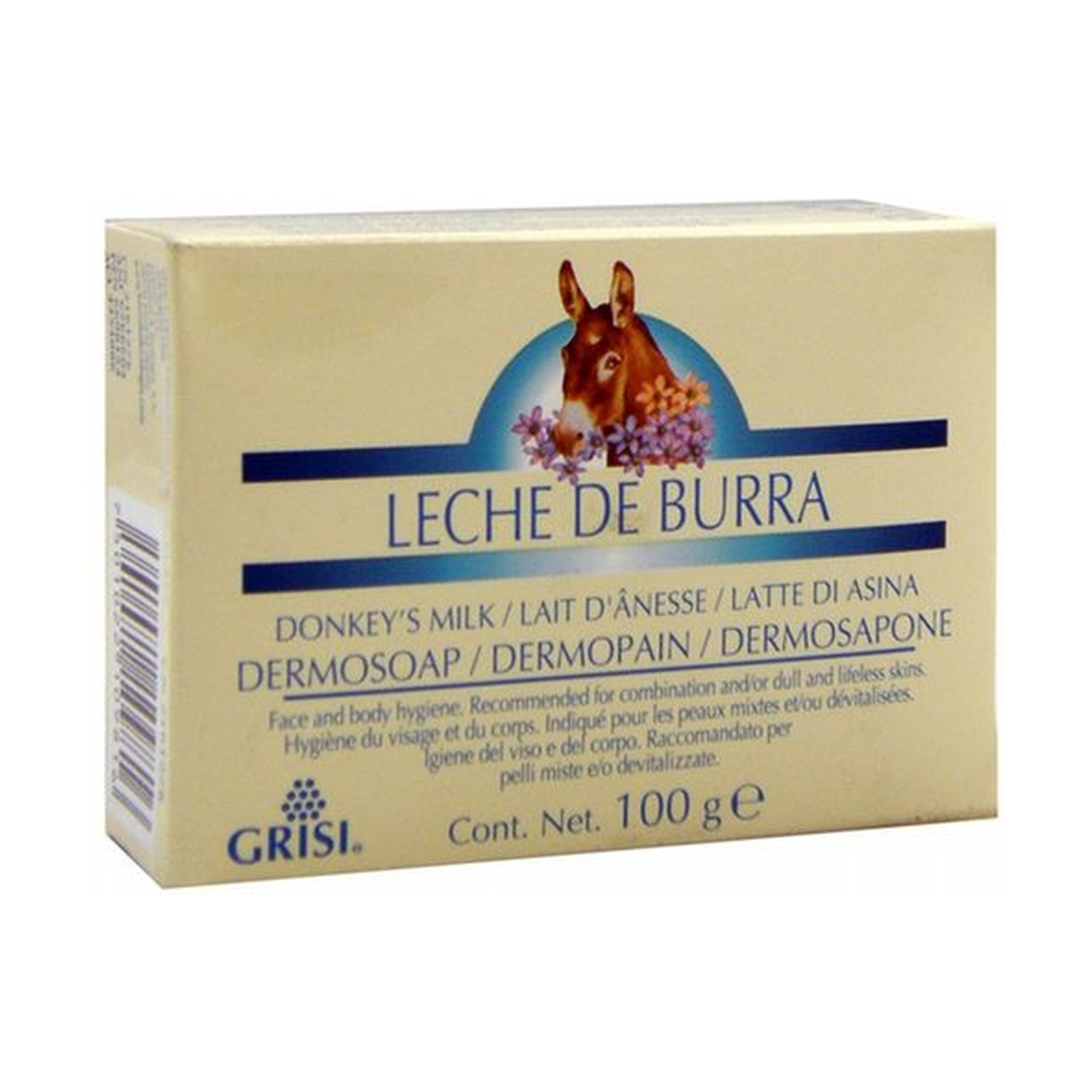 Dermojabón Leche de Burra 100 g  Grisi