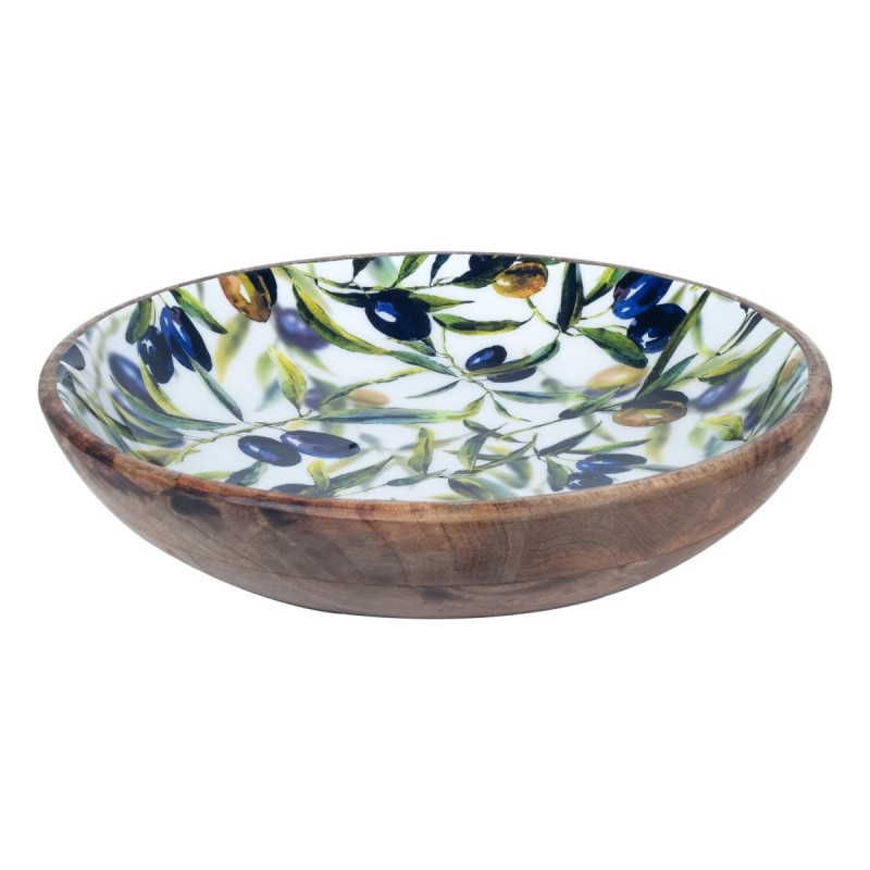 SIGNES GRIMALT Cuenco Madera Decorativo Aceitunas 30cm