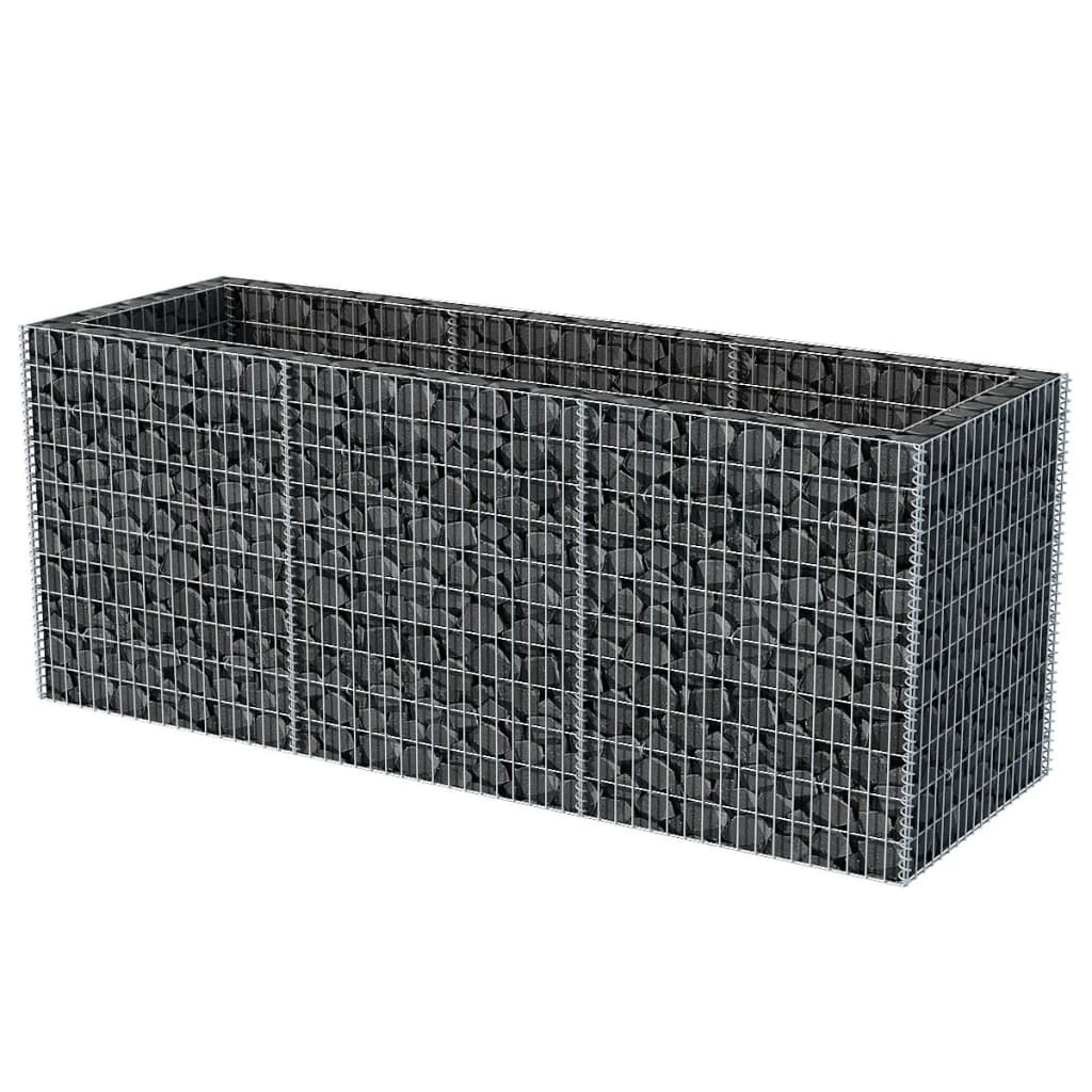 vidaXL Arriate de gaviones de acero Dimensiones 360 x 90 x 100 cm,  270 x 90 x 100 cm,  360 x 90 x 50 cm y mas