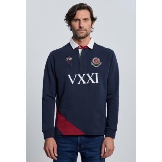 Rugby Valecuatro escudo azul marino
