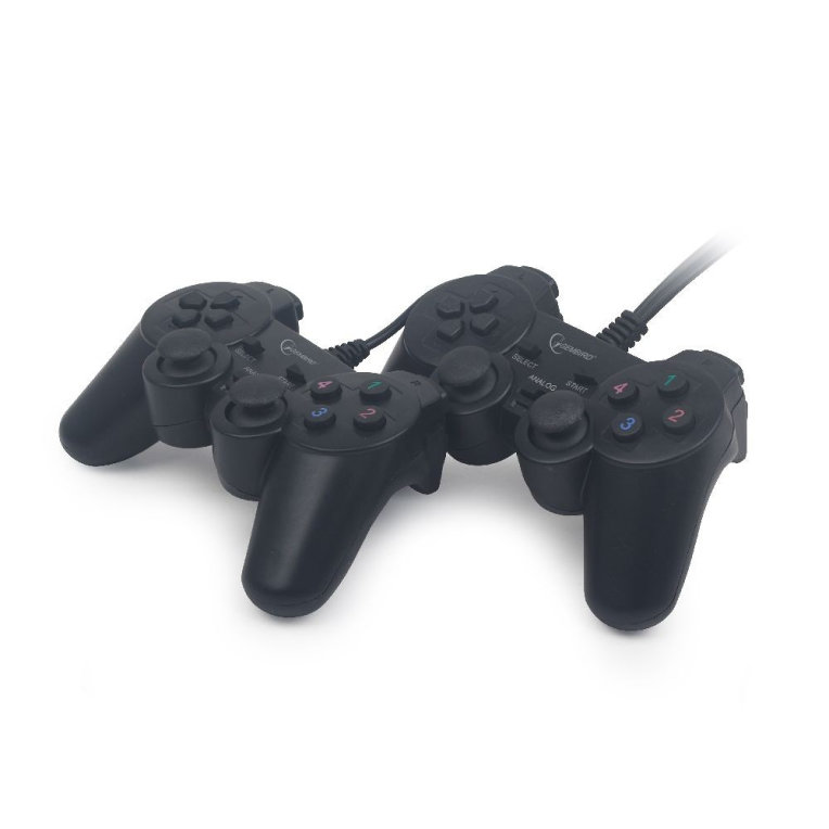 Gembird Gamepad Vibración Dual Conjunto de 2 Gamepads USB para PC