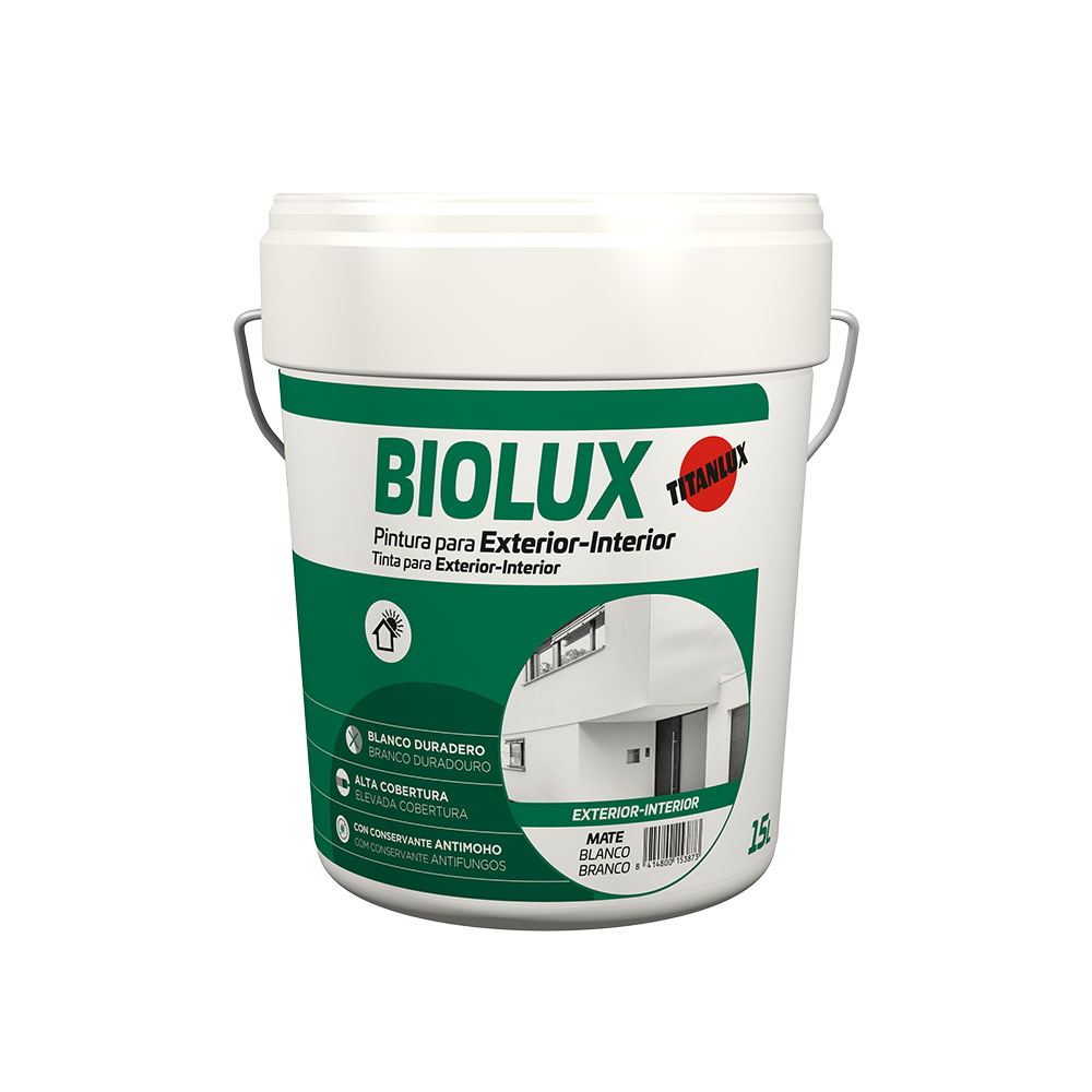 Pintura plastica interior-exterior mate biolux 4l titan a62000804