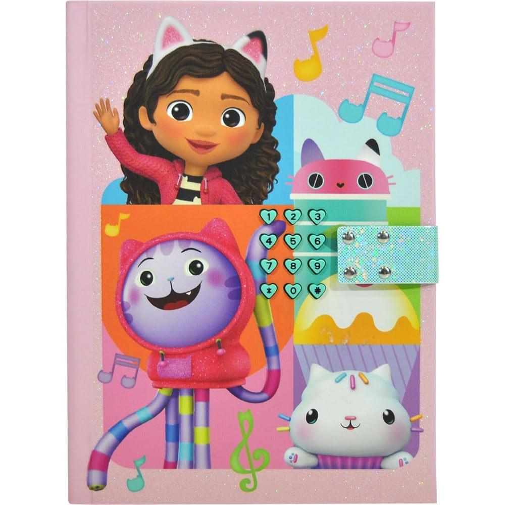 Kids Licensing - Diario Secreto con Sonido Gabby Dollhouse: Guarda tus Secretos con Estilo y Diversión, Diarios para Niñas, Libreta Niña y Cuaderno para hacer notas o dibujos - Regalo para Niñas (GD00040)