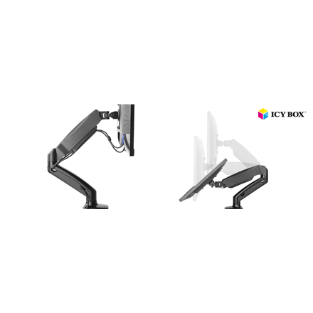 ICY BOX IB-MS303-T Soporte para monitor con base de escritorio para pantallas de hasta 27" Raidsonic