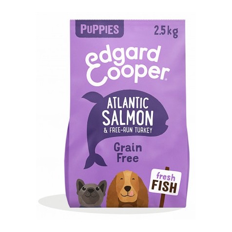Edgard & Cooper Puppy Grain Free Salmón Fresco Y Pavo De Corral 2.5 Kg