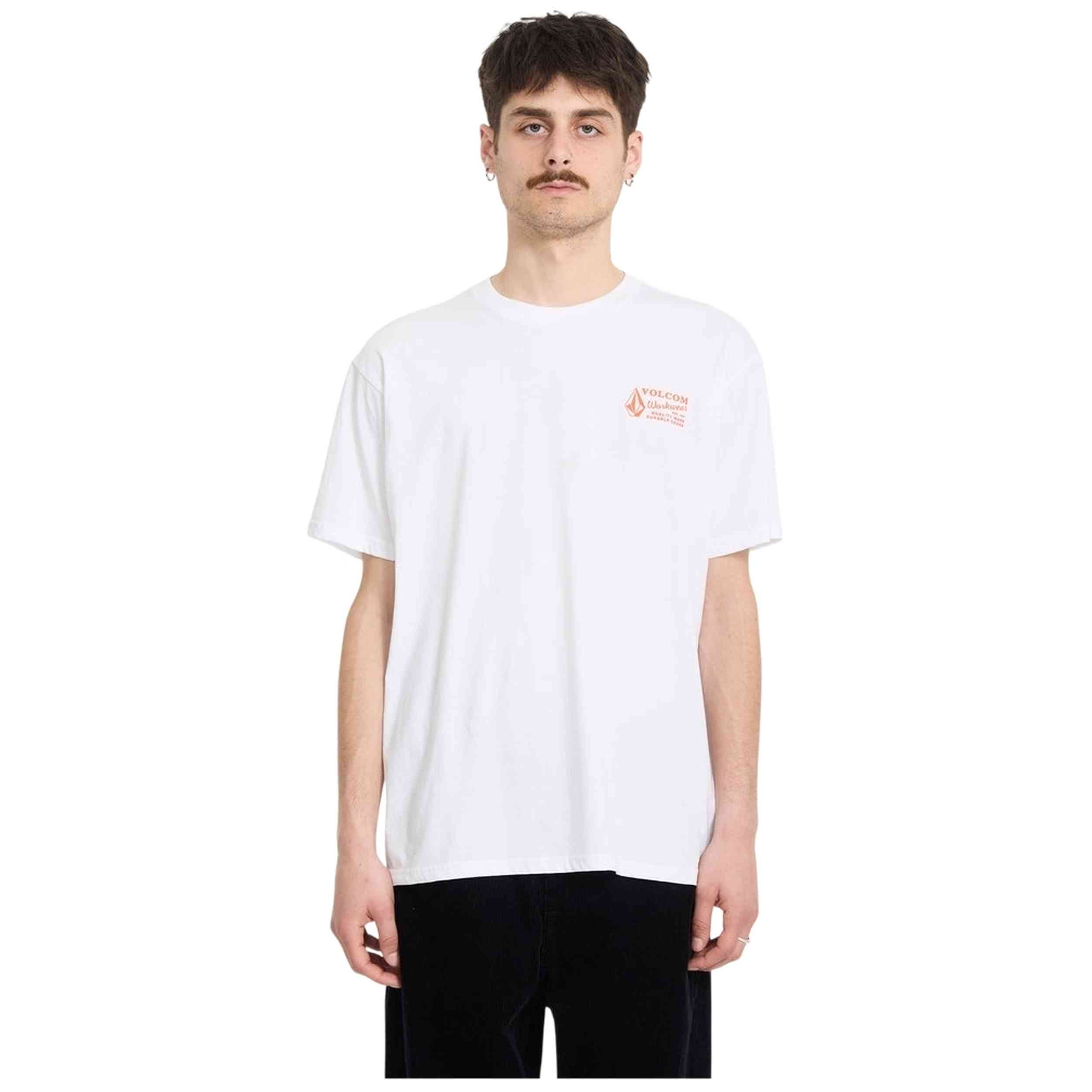 Camiseta De Manga Corta Volcom modelo A5012616-WTC para Hombre en color Blanco