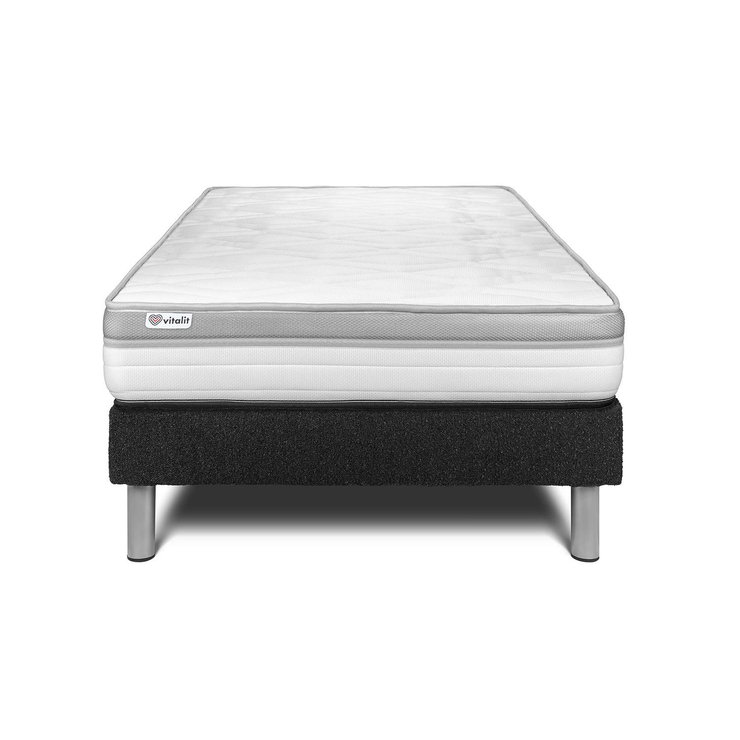 Conjunto VITAL RELAX 90 x 200 cm somier Kit negro