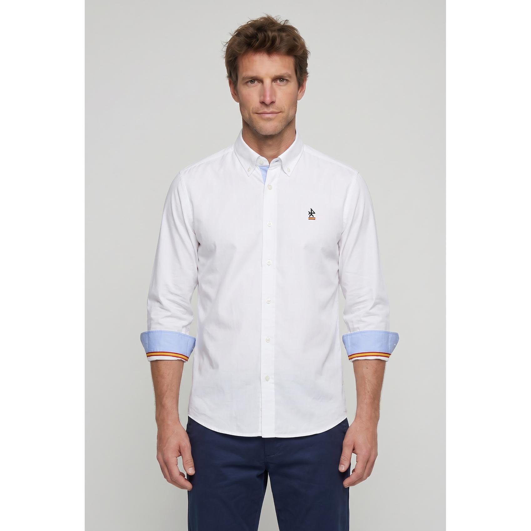 Camisa Valecuatro clásica España blanca