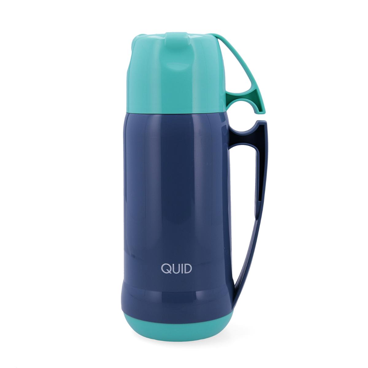 Termo QUID con ampolla interior de vidrio 1L, 1,3L y 1,8L - Conserva la temperatura ideal durante horas - Diseño clásico con asa y tapón antigoteo - Ideal para café, infusiones y caldos - Uso doméstico o profesional - Libre de BPA