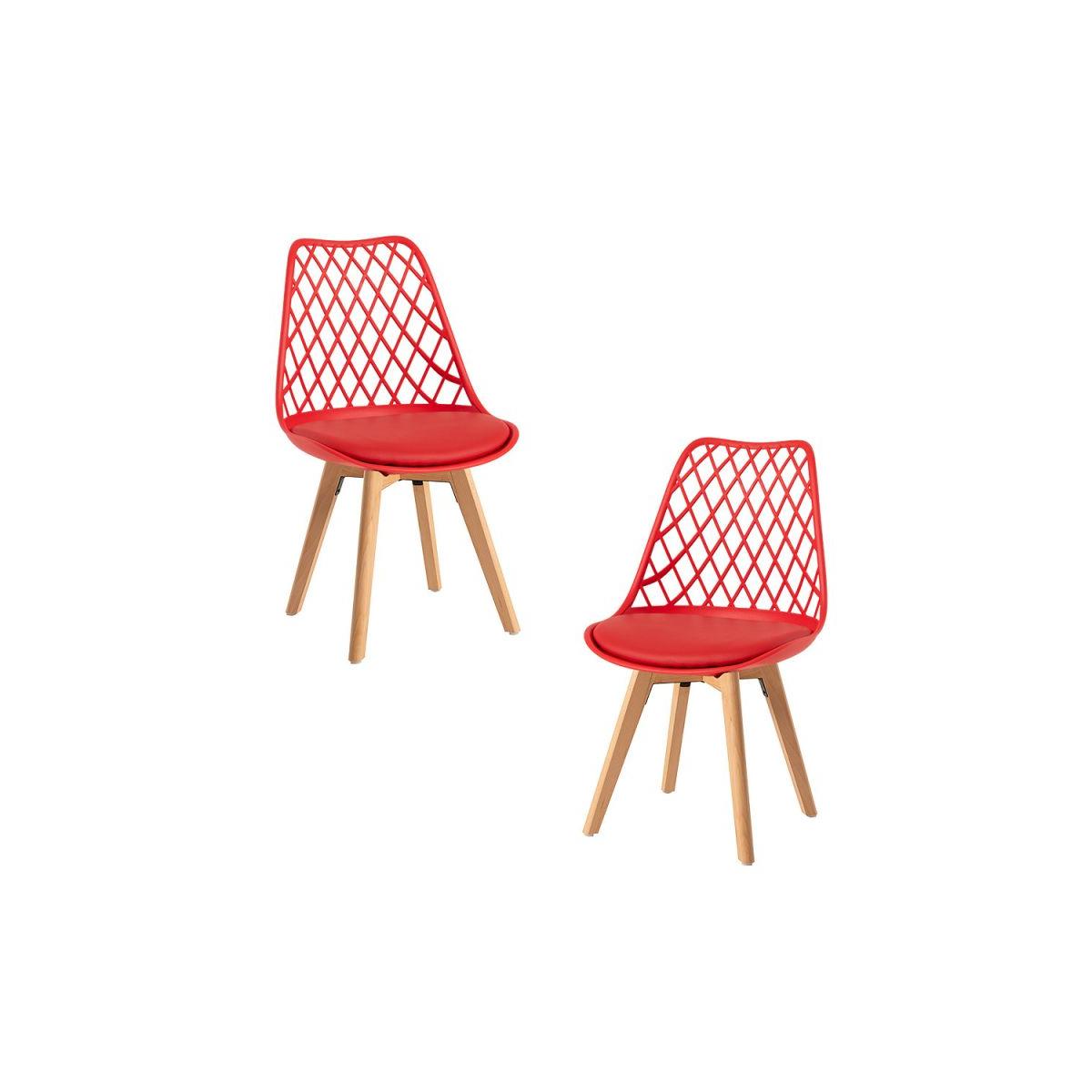 Regalos Miguel - Packs Sillas Comedor - Pack 2 Sillas Mima - Rojo