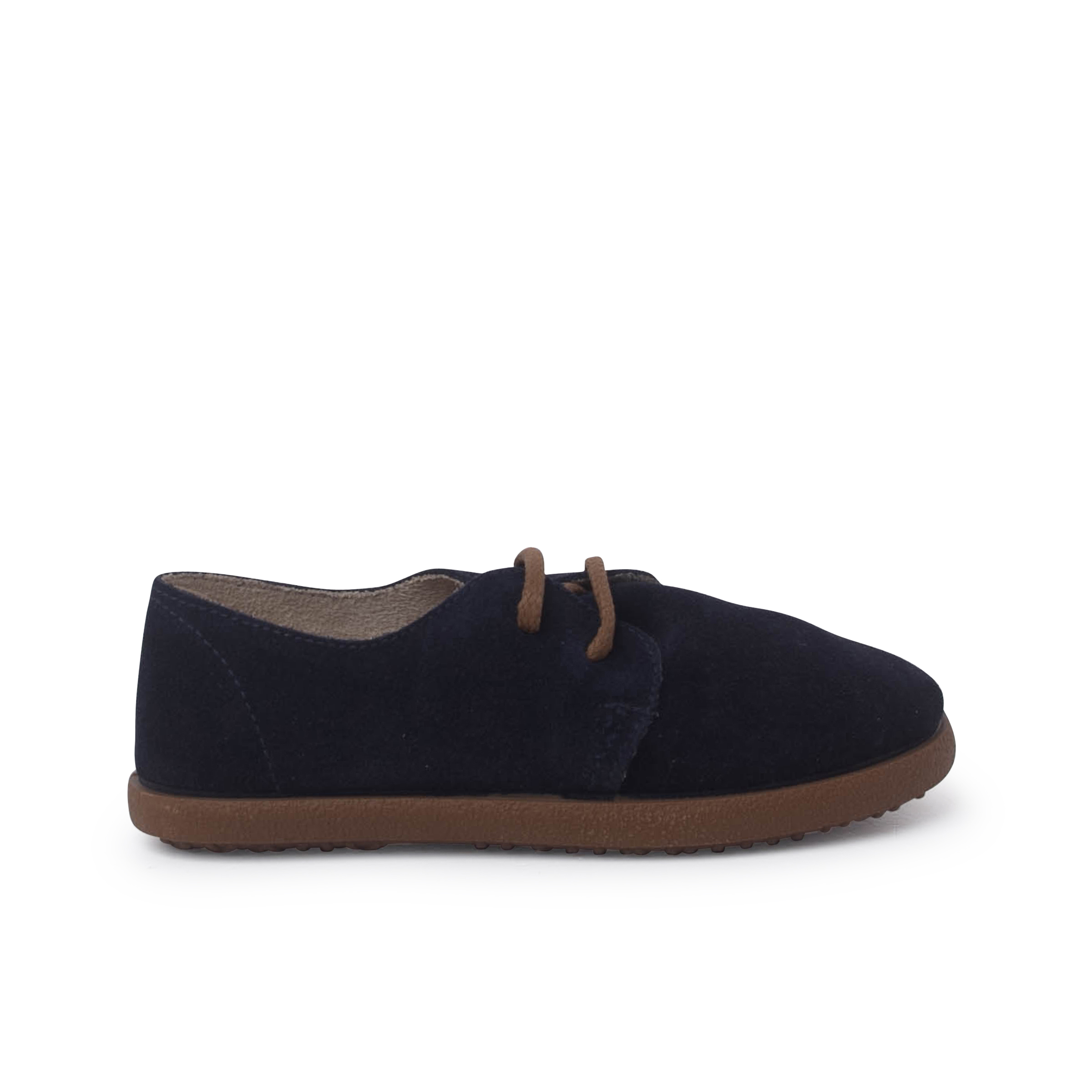 Pisamonas zapatos cordones serraje suela caramelo