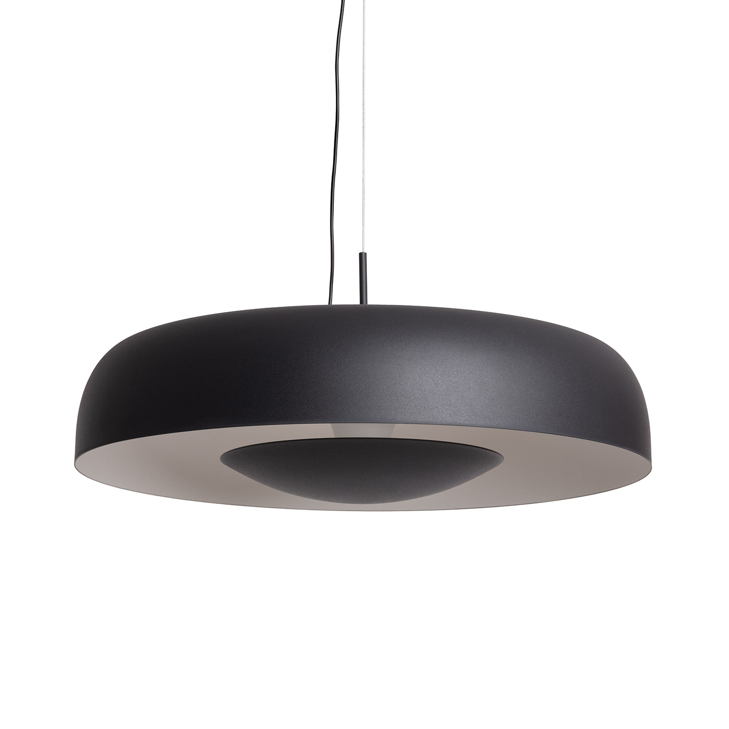 Ledkia Lámpara Colgante LED 20W Acero Duval Negro