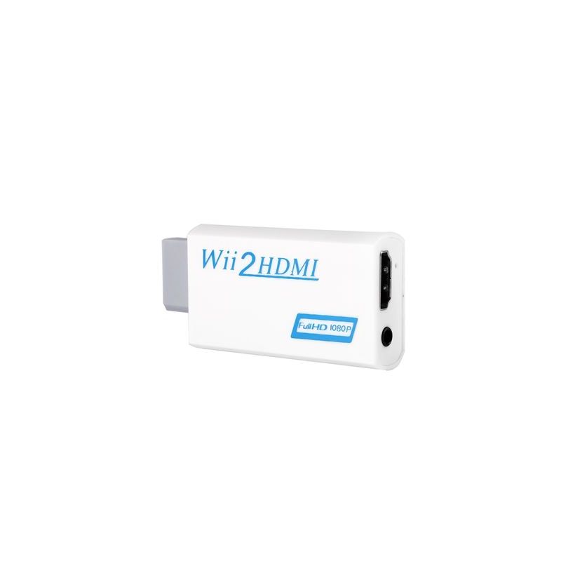 Adaptador de Wii a Hdmi, conector convertidor de Wii a HDMI con salida de  video Full HD 1080p / 720p y audio de 3.5 mm