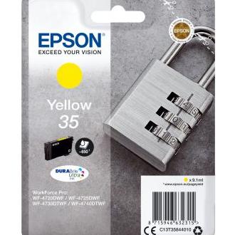 Epson - Cartucho de tinta C13T35844010 amarillo Durabrite Ultra Ink resistente al agua y decoloración para impresoras Epson, hasta 650 páginas