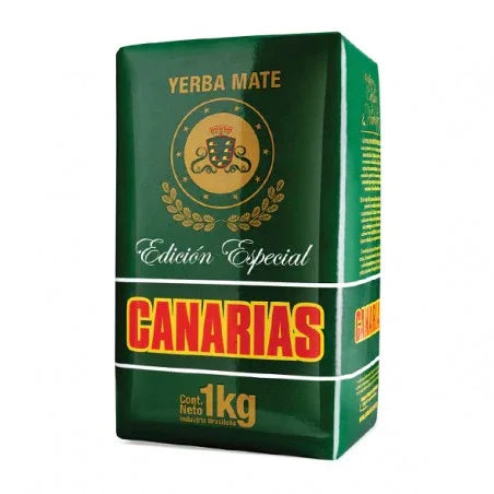 Yerba Mate Canarias Edición Especial 1 kg - Sabor Intenso y Aroma Fresco, Ideal para Mate - QUMIR