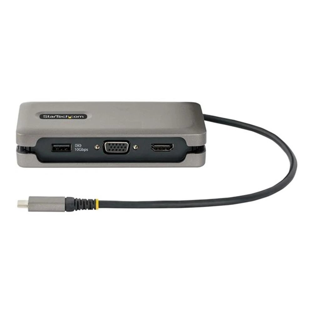 HUB Switch puertos 1x HDMI StarTech DKT31CVHPD3 | RJ-45 (10/100/1000 Mbps) - Ethernet Gigabit, Gris espacio
