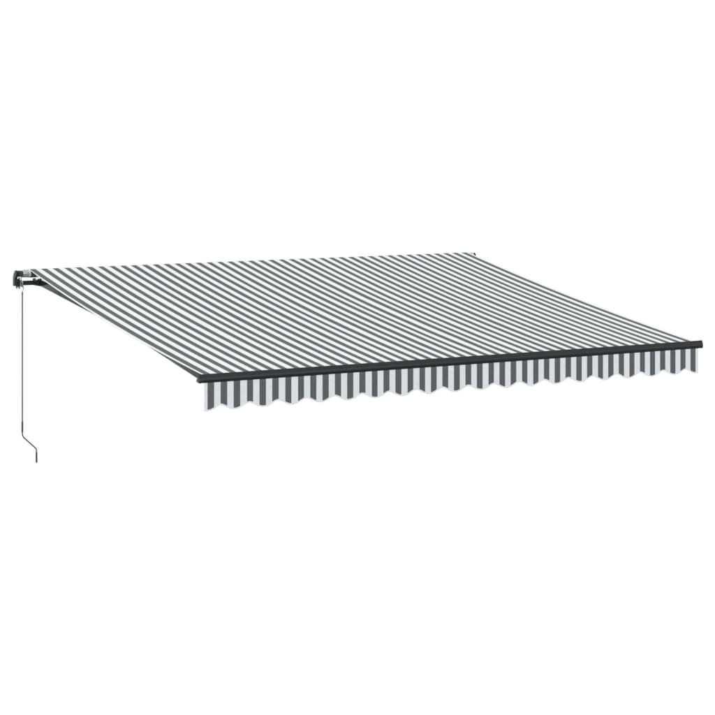 vidaXL Toldo Retráctil Poliéster y Acero 450 x 350 cm Multicolor