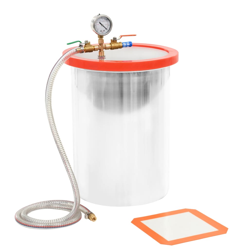 vidaXL Cámara Vacío Acero Inoxidable Bomba Desgasificación Encapsulado Capacidad 3.7 l,  5.5 l,  11.42 l y mas