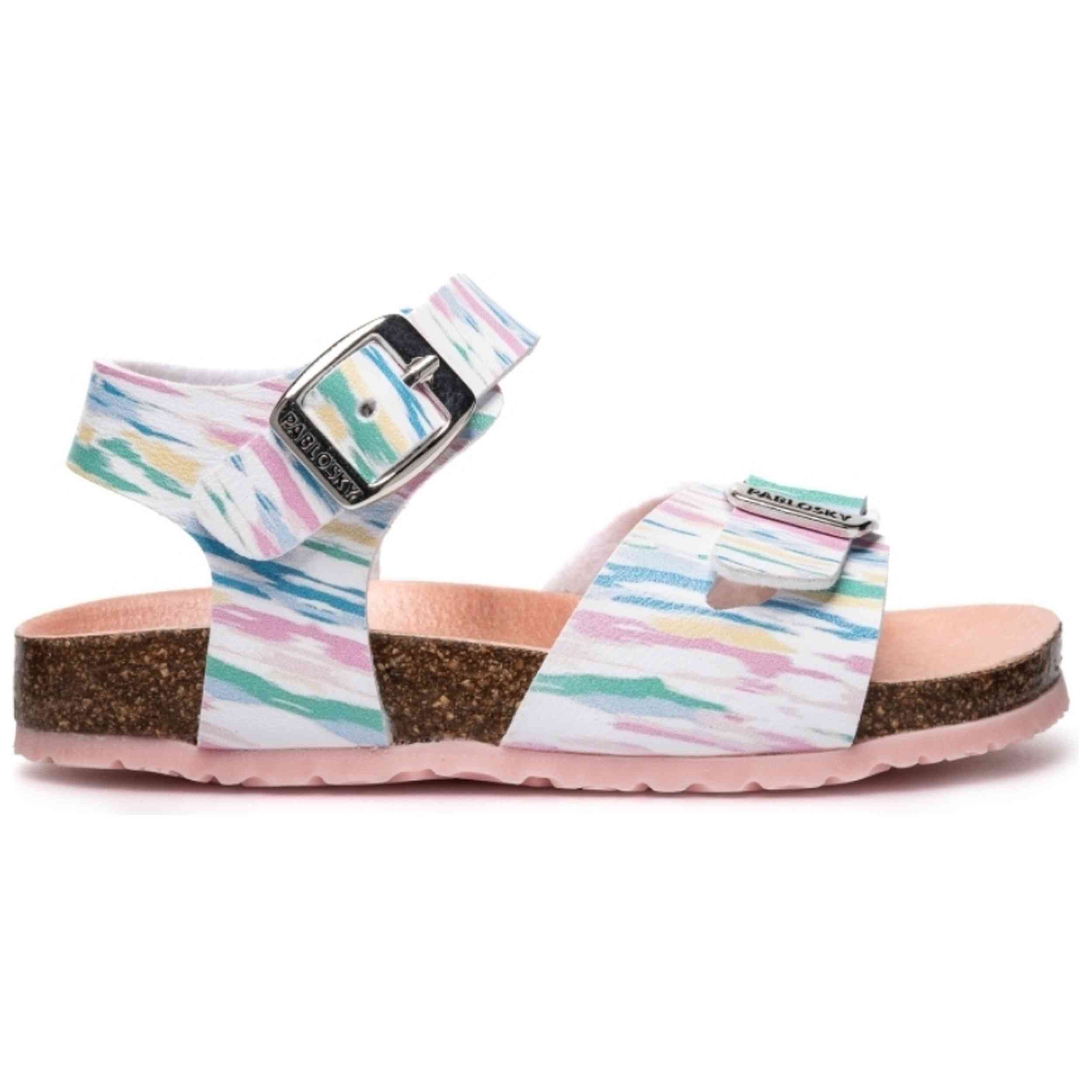 Sandalias Pablosky modelo 147-446607 para Niñas en color Blanco