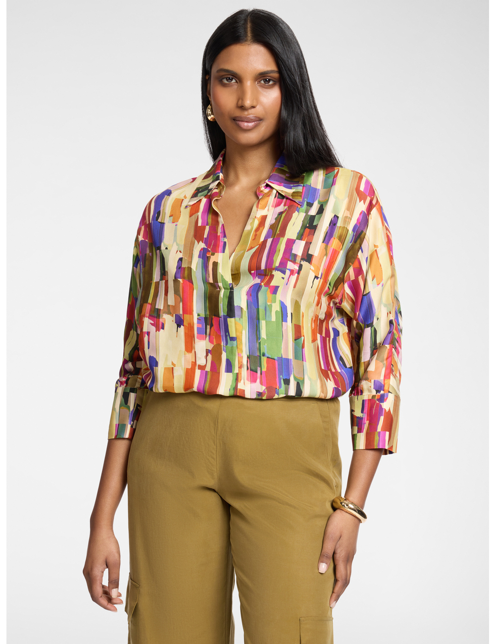 Elena Mirò - Camisa de viscosa estampada
