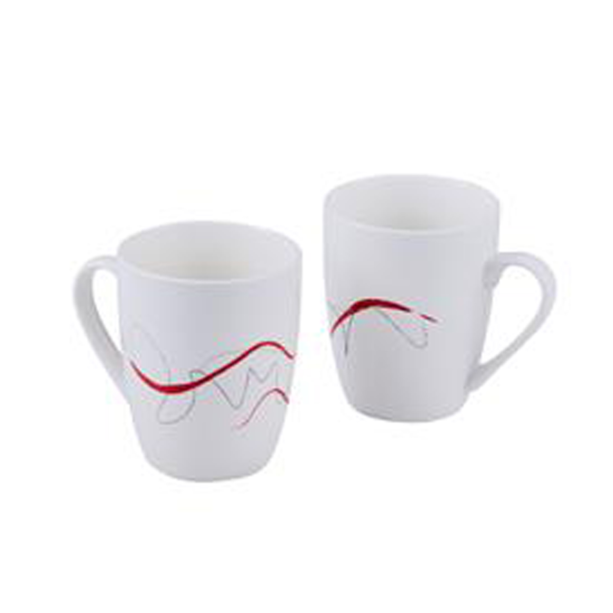 Pierre Cardin - Set de 2 tazas mugs New Bone China Pierre Cardin en color blanco
