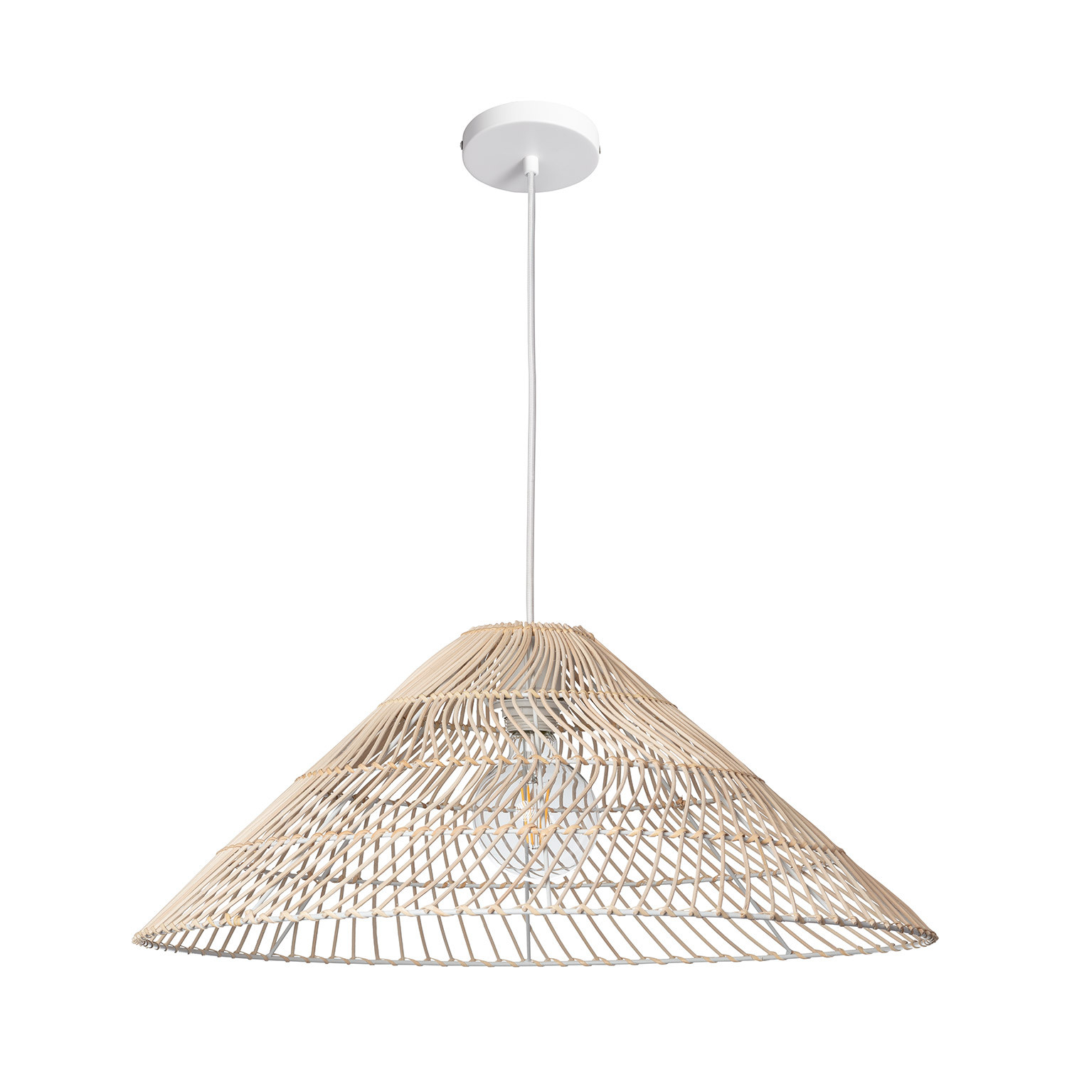 Ledkia Lámpara Colgante Ratán Keops Natural