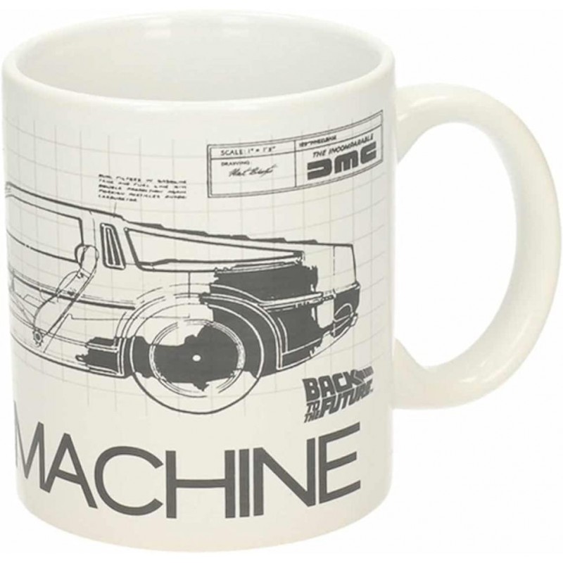 Taza Planos DeLorean Regreso al Futuro Back to the Future 300 mls