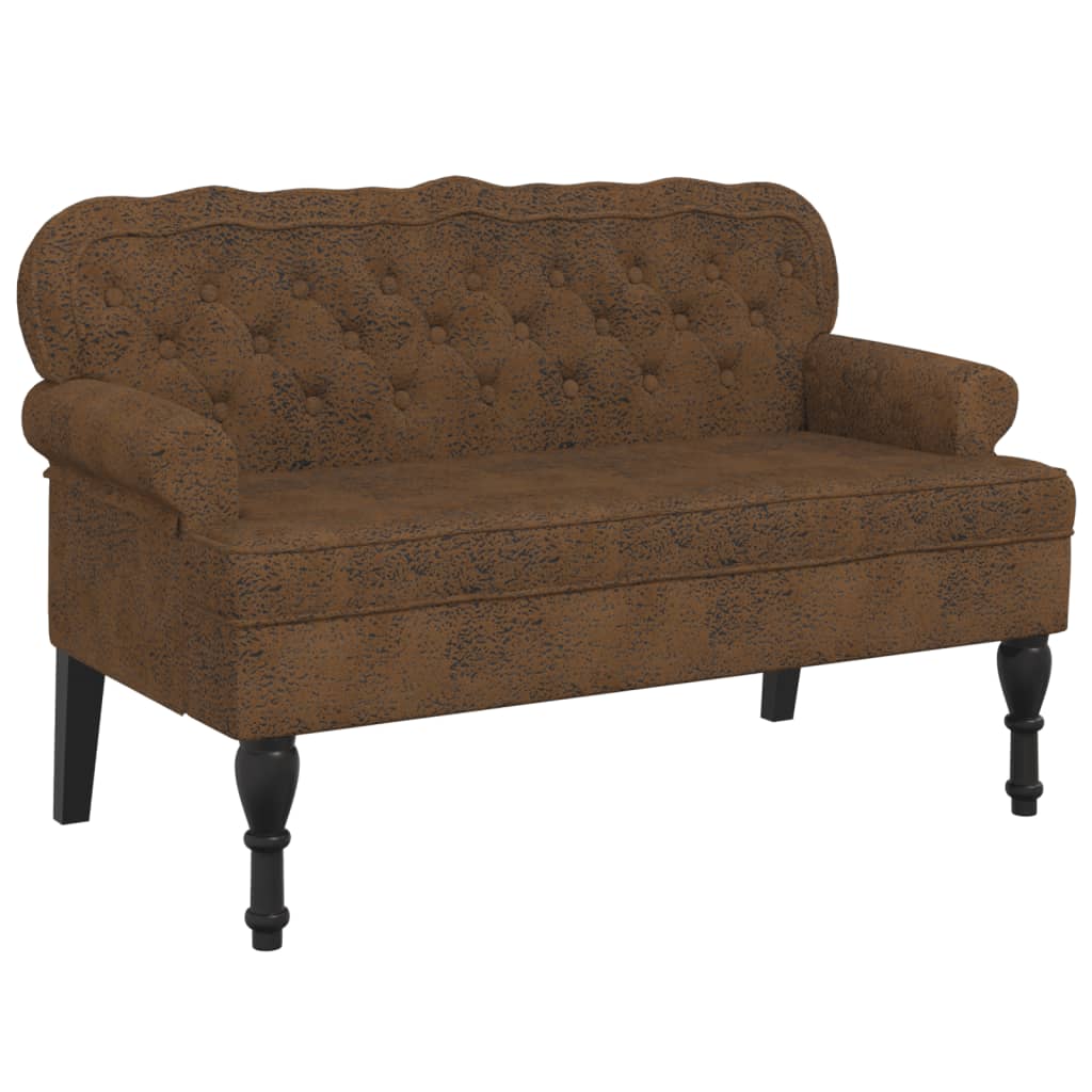 vidaXL Banco con respaldo de terciopelo 119,5x64,5x75 cm Multicolor