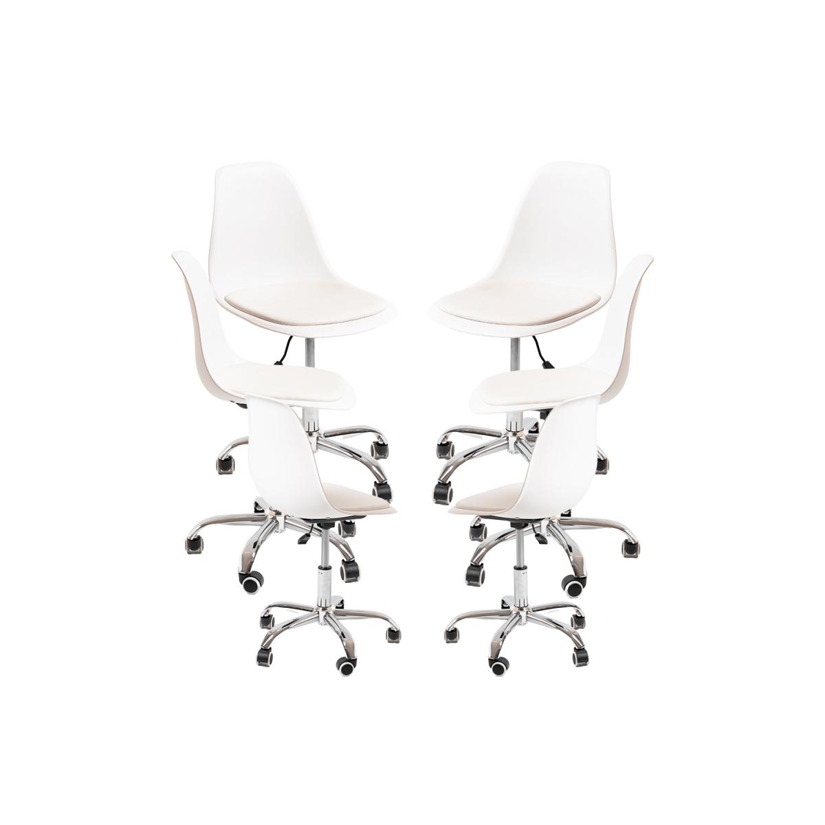 Regalos Miguel - Packs Sillas - Pack 6 Sillas Dami Office - Blanco