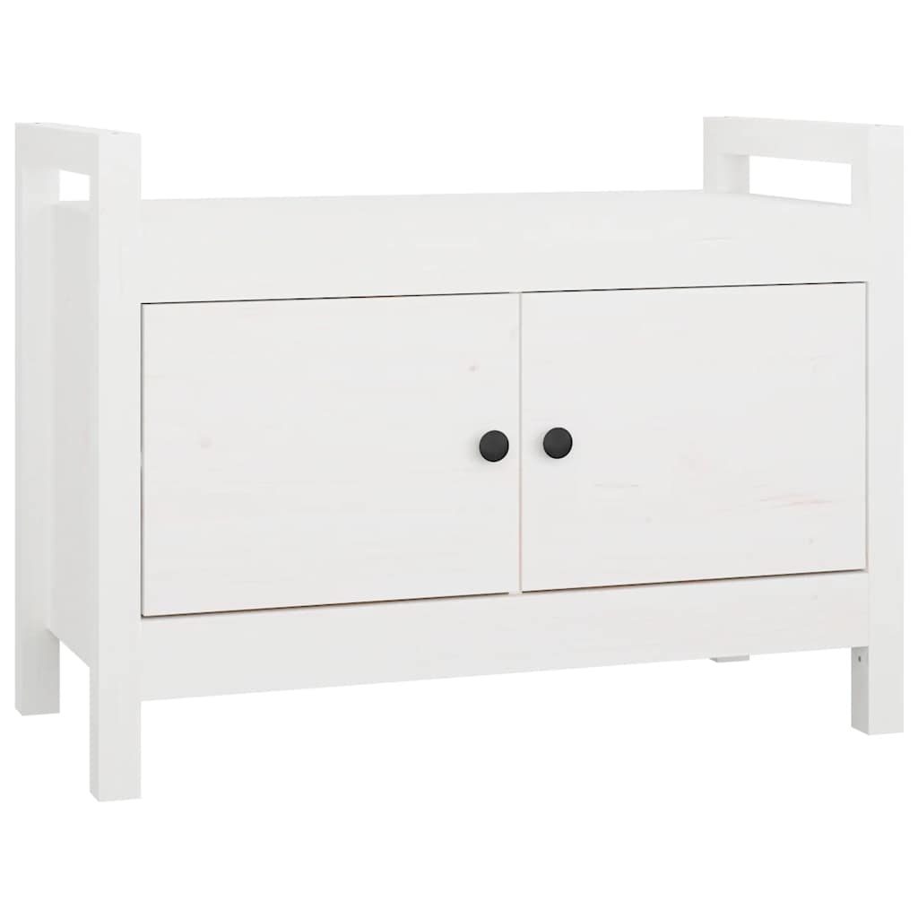 vidaXL Banco de recibidor madera maciza de pino 80x40x60 cm