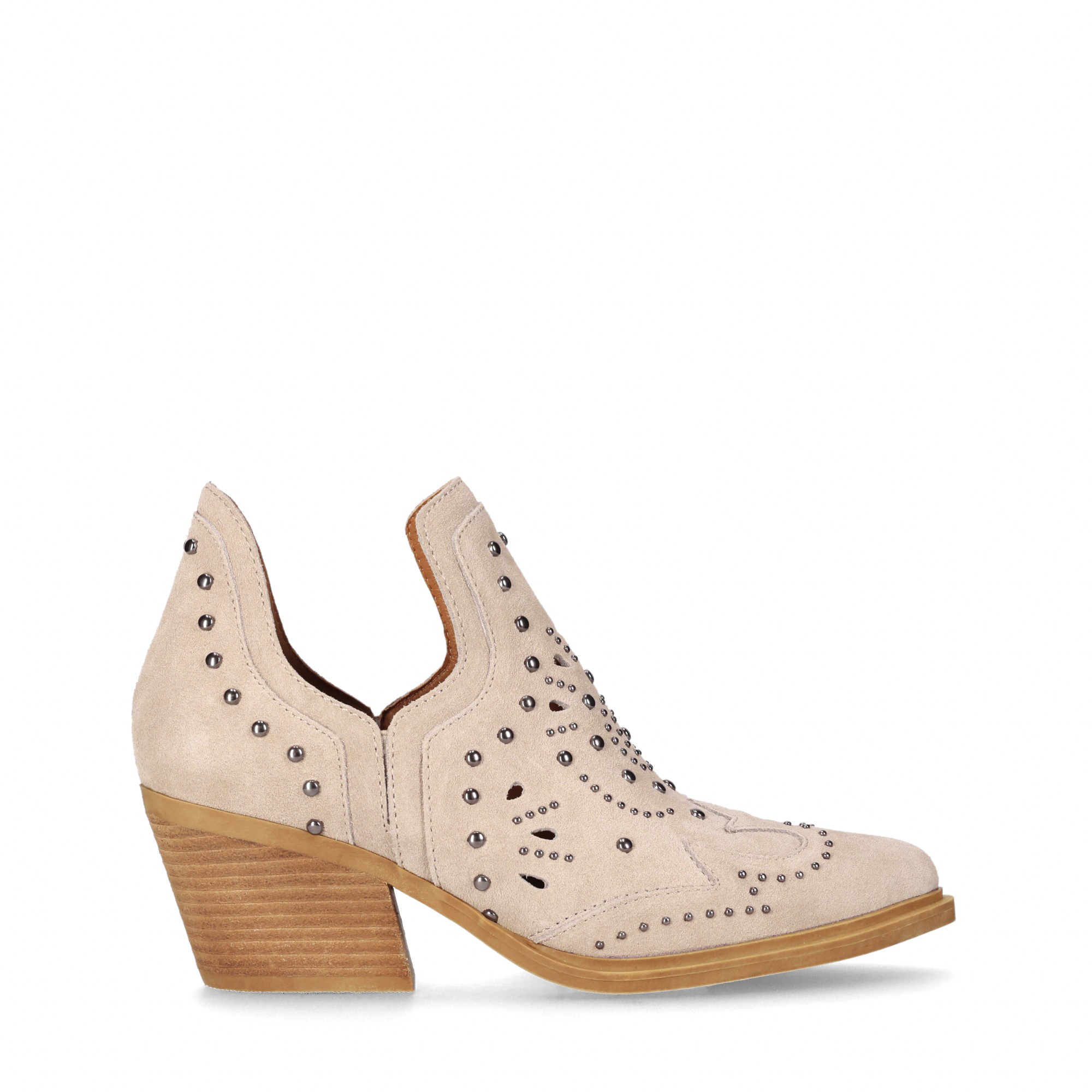 CHIKA10 LEATHER Botines Serraje de Mujer Chika10 Leather Tacon medio
