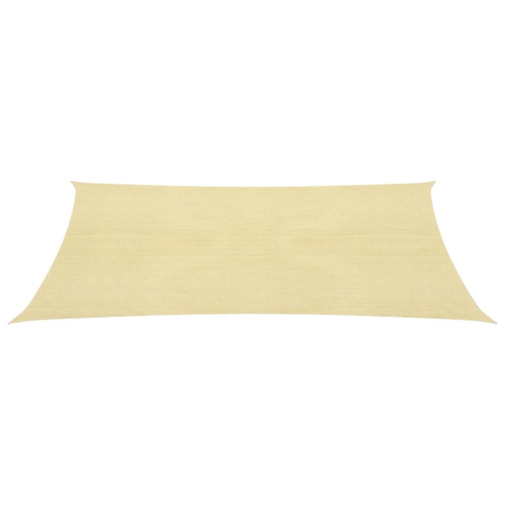 vidaXL Toldo de vela HDPE 160 g/m² 7x7 m Color Antracita, Beige, Crema