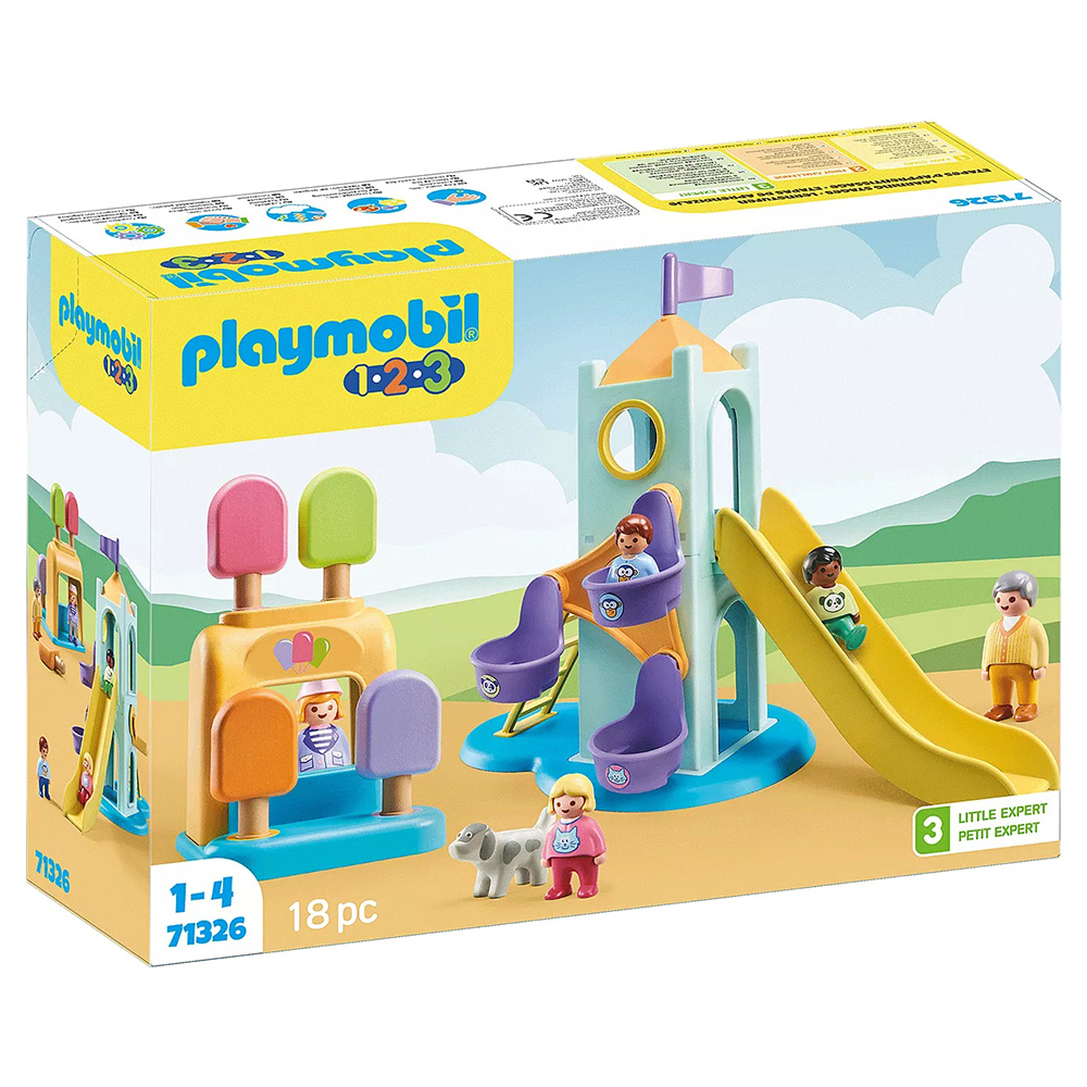 PLAYMOBIL 1.2.3 - PARQUE INFANTIL DE AVENTURAS, 71326, PRODUCTO CON LICENCIA OFICIAL, ENVIO 24-48 HORAS PENÍNSULA, PIEZAS, CLICKS, COLECCIONABLES,  JUGUETES, FIGURA, MUÑECO, FAMOBIL, 100% ORIGINAL