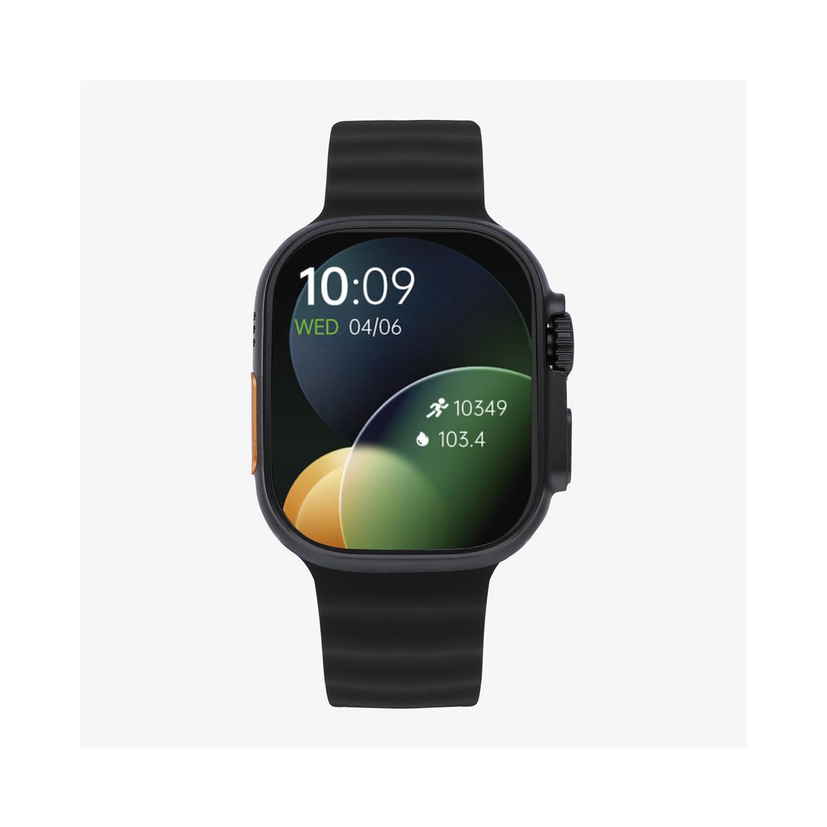 Smarts By Radiant Reloj Inteligente Smartwatch Hollywood Sili Ipnegro 40,00 Mm Pulsera De Silicona Negro Con Cierre De Hebilla Normal Control De Ritmo Cardiaco, Sueño Y Modos Deportivos Compatible Con Android, Ios