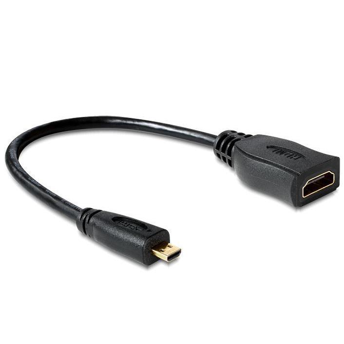 DeLOCK 65391 - Cable HDMI de 23 cm, negro