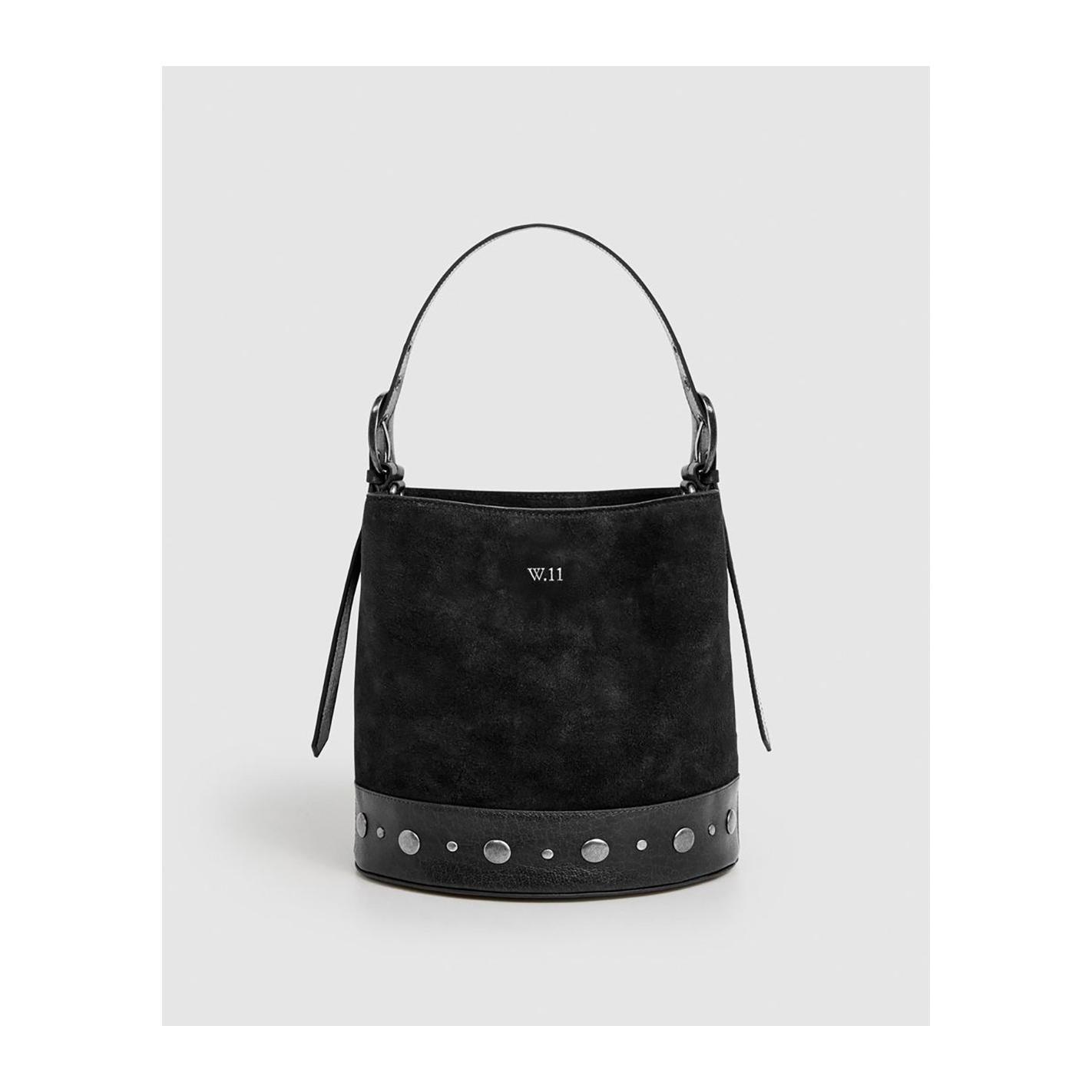 Bolso de Ante y Piel para Mujer - Diseño Atemporal Kiara Soho en Negro: Combina estilo y funcionalidad con este elegante bolso, elaborado con un 80% de ante y un 20% de piel. Ideal para cualquier temp