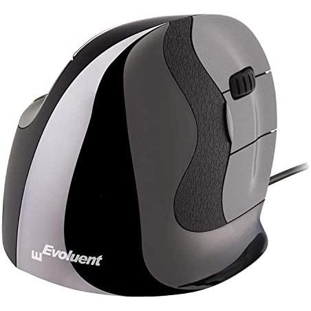 Evoluent Vert.Mouse D Medium Right-Handed USB-A Ergonomic Mouse, CE certified, ideal for gaming and work environments, enhancing productivity and reducing strain; a comfortable ergonomic design for improved use.