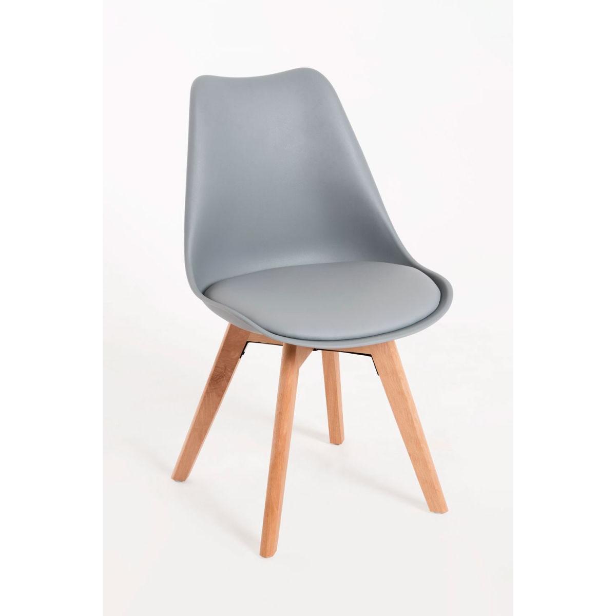 Regalos Miguel - Packs Sillas Comedor - Pack 2 Sillas Synk Basic - Gris claro