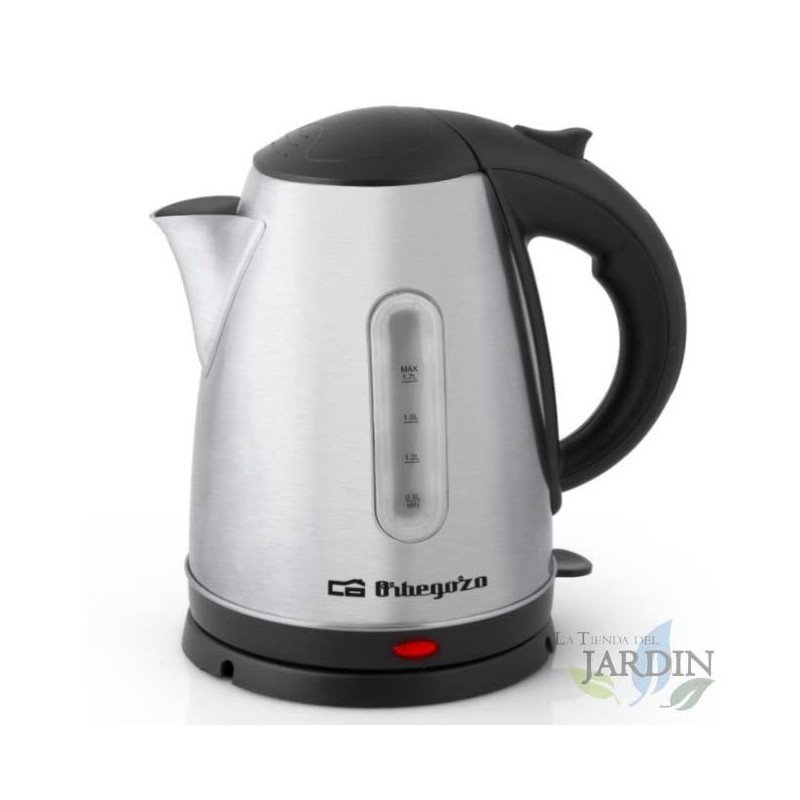 SUINGA Hervidor Agua Electrico Inoxidable 1,7 Litros | Hervidor de Agua Pequeño 2200W | Tetera Electrica Portatil para Infusiones o Te