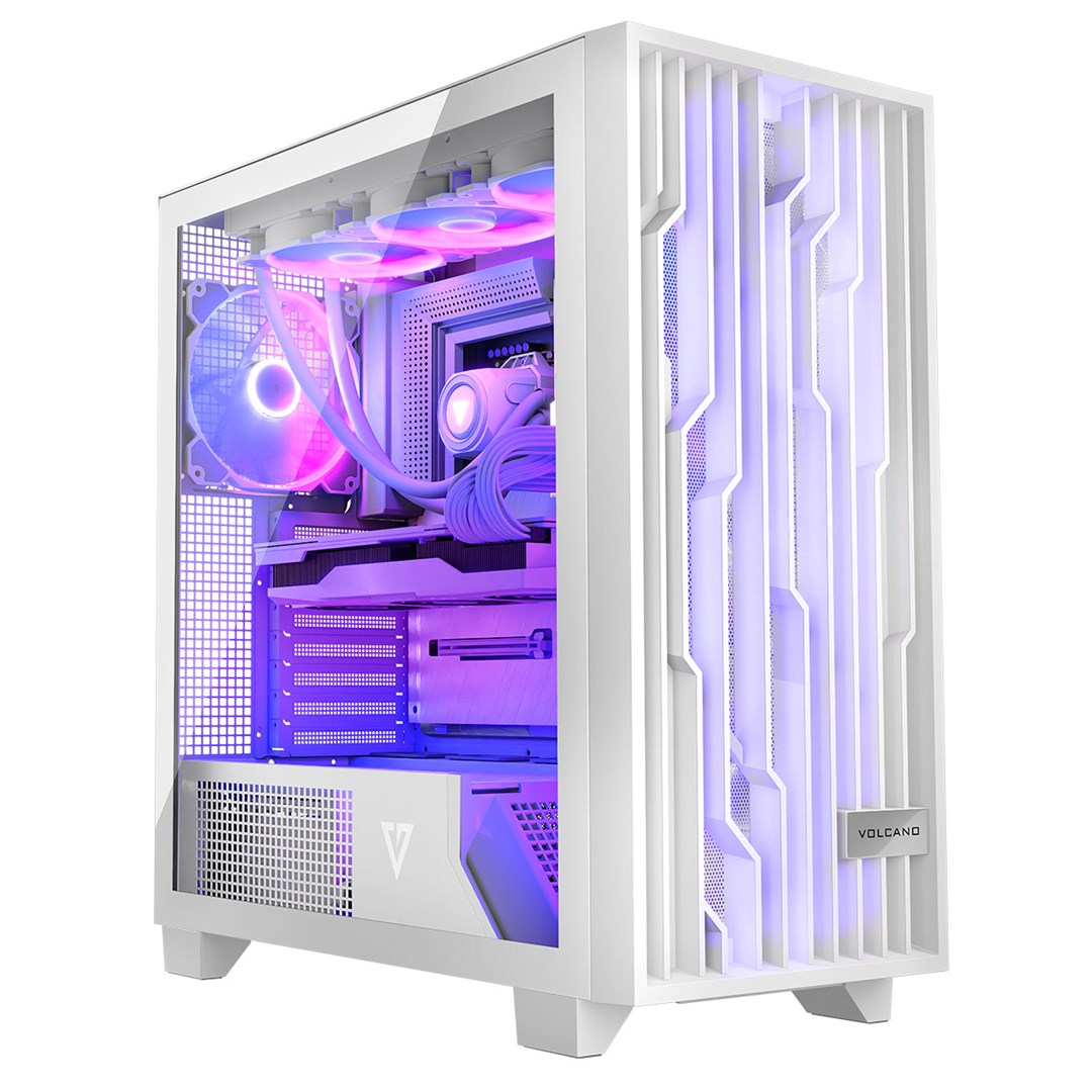 Modecom computer box volcano Perun apex argb midi white