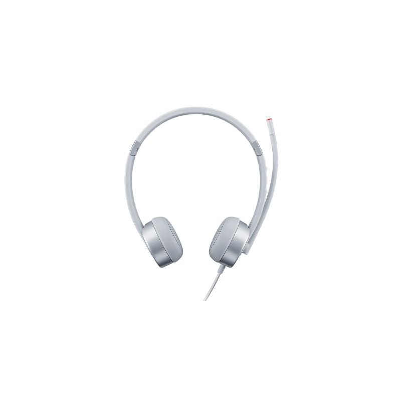 Lenovo - 100 Stereo Analogue Headset Auriculares Alámbrico Oficina/Centro de llamadas Plata GXD1E71386