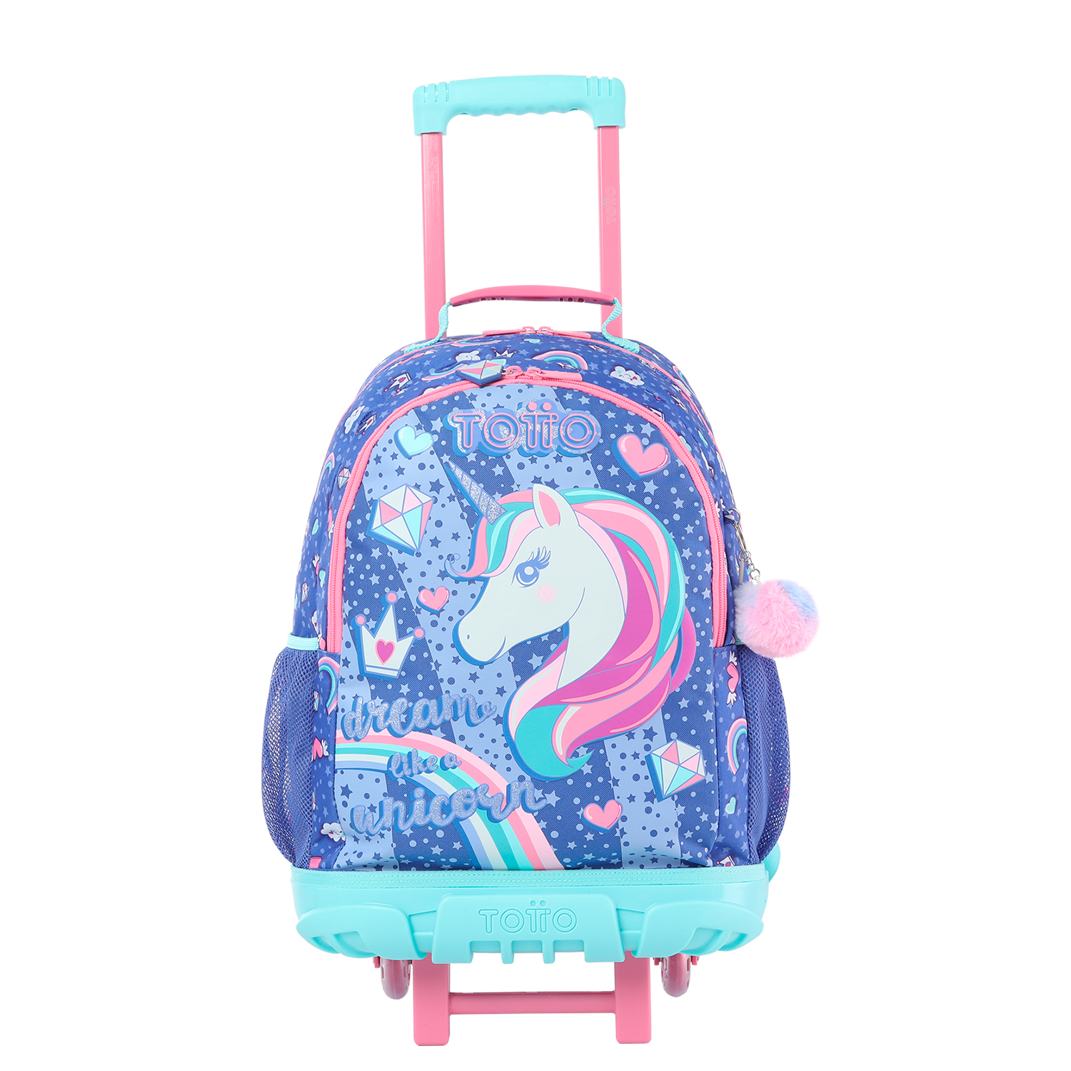 Totto Mochila infantil ruedas Uniwildy Material: Poliéster 33 x 47.5 x 20 cm