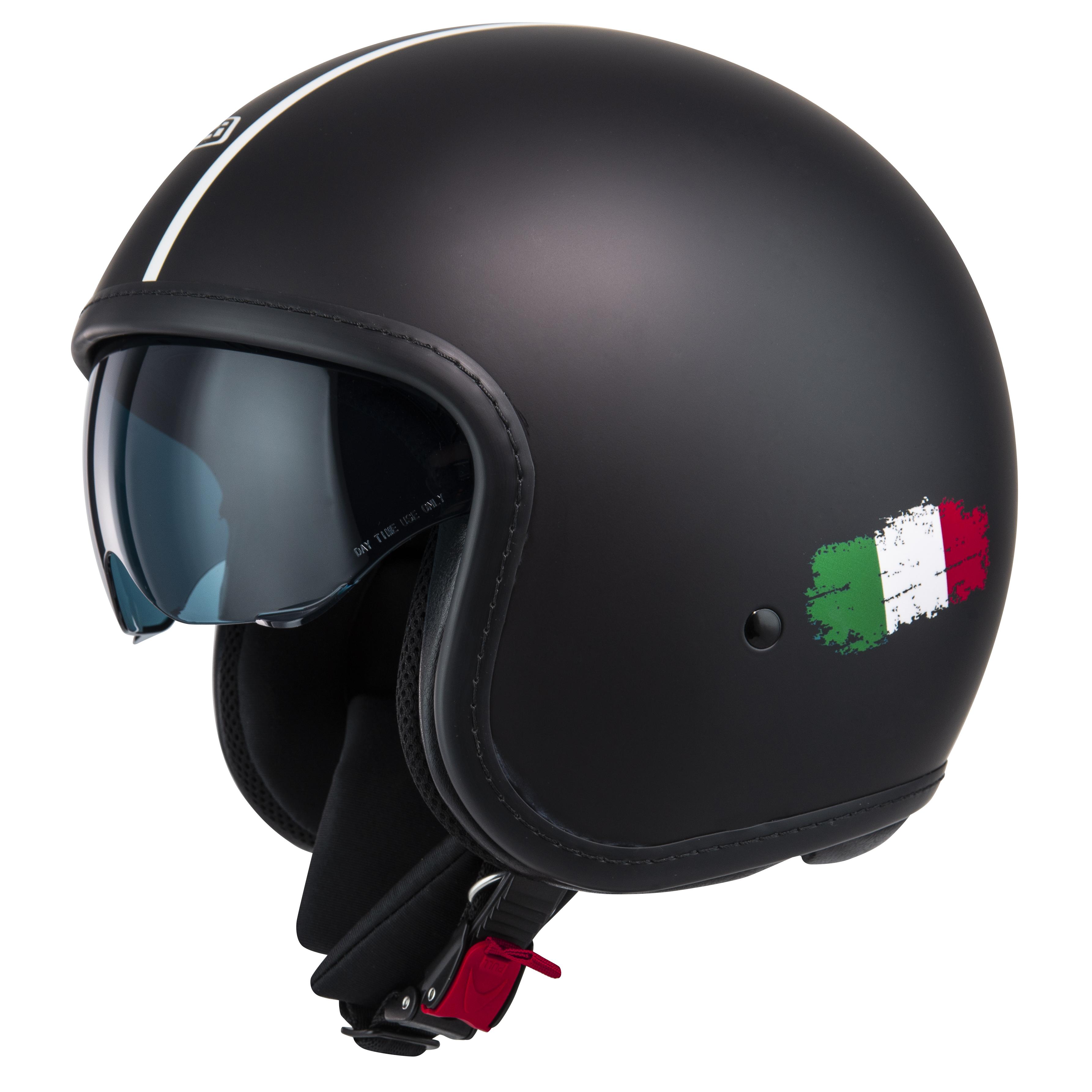 NZI Casco de Moto Jet Rolling 4 Sun - Apariencia Personalizada - Homologación UNECE R.22.05