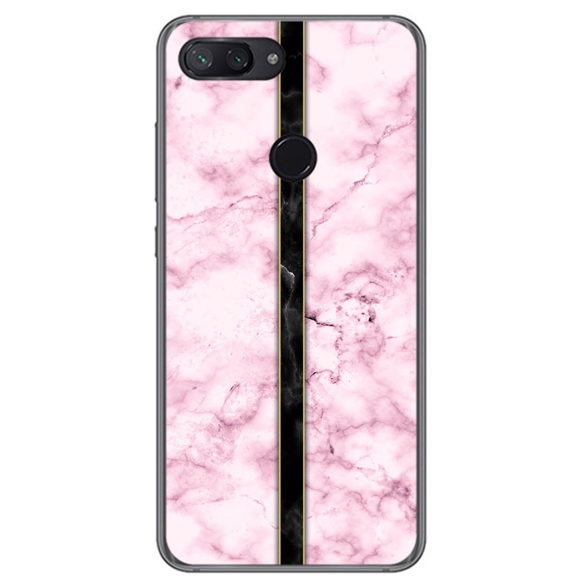 Tumundosmartphone Funda Gel Tpu para Xiaomi Mi 8 Lite diseño Mármol 04 Dibujos