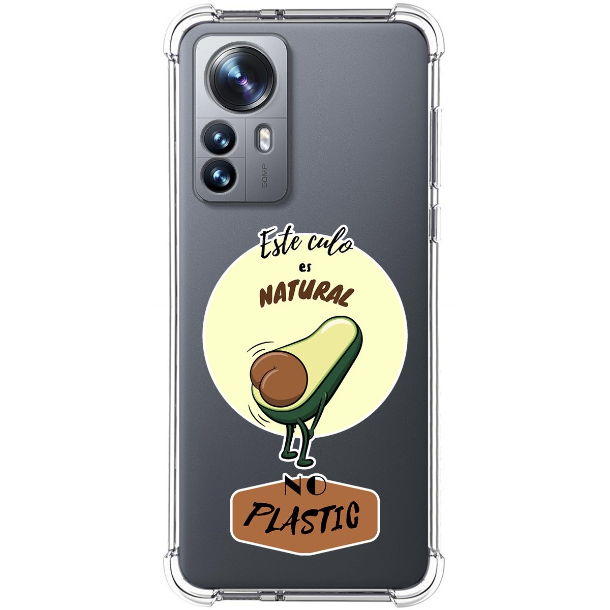 Funda Silicona Antigolpes para Xiaomi 12 Pro 5G diseño Culo Natural Dibujos