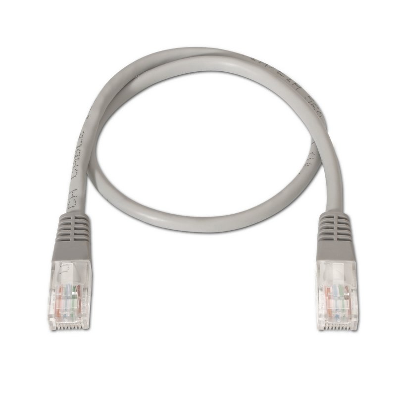 Aisens RJ45 UTP AWG24 Cat.6 Halogen-Free Network Cable, 7m Grey, 100% Copper, Flame Resistant, Gigabit Ethernet, Compliant with ANSI/TIA/EIA Standards, Ideal for High-Speed Internet Connection